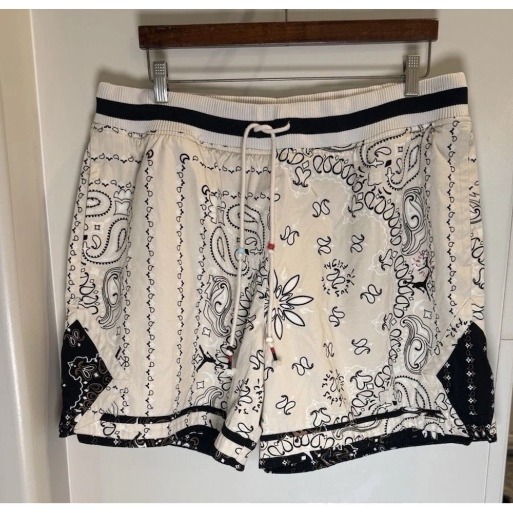 Nike Air Jordan x Travis Scott Paisley Shorts Orewood Size XXL Cactus Jack